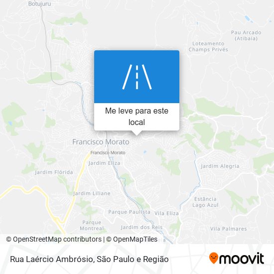 Rua Laércio Ambrósio mapa