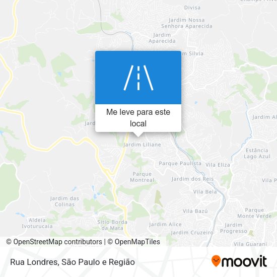 Rua Londres mapa
