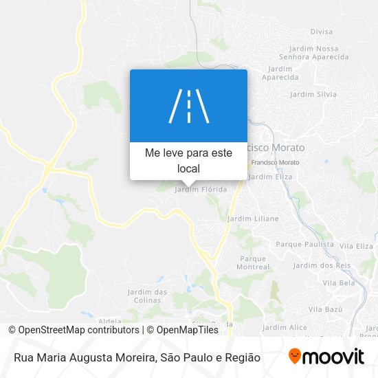 Rua Maria Augusta Moreira mapa