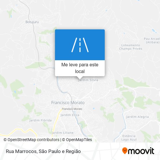 Rua Marrocos mapa