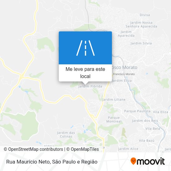 Rua Maurício Neto mapa