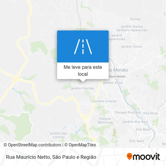 Rua Maurício Netto mapa