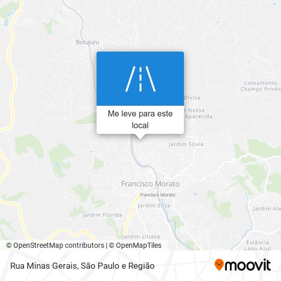 Rua Minas Gerais mapa