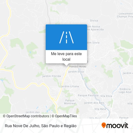 Rua Nove De Julho mapa