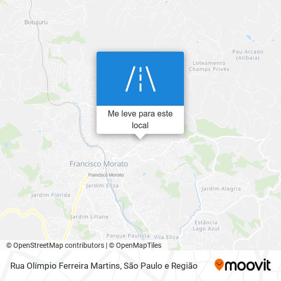 Rua Olímpio Ferreira Martins mapa