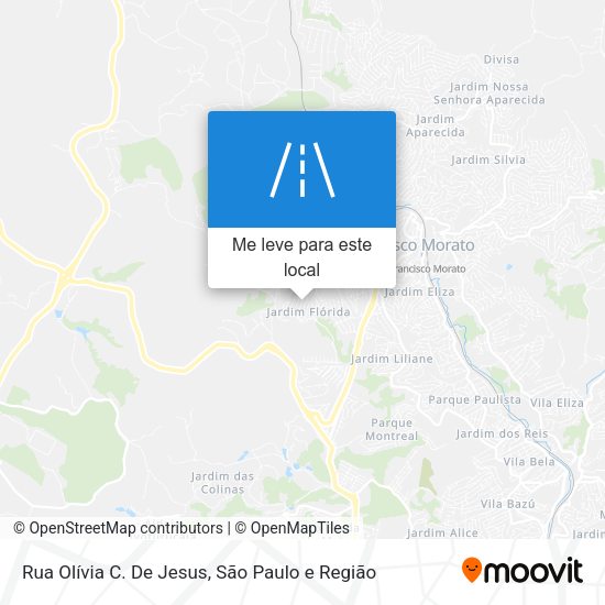 Rua Olívia C. De Jesus mapa