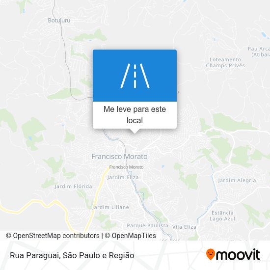 Rua Paraguai mapa