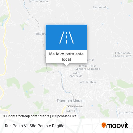 Rua Paulo VI mapa