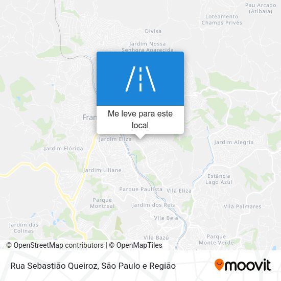 Rua Sebastião Queiroz mapa