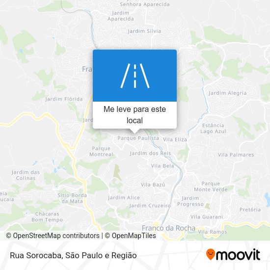 Rua Sorocaba mapa
