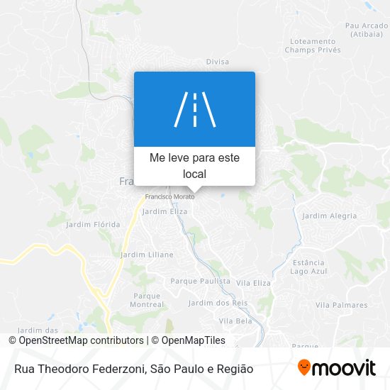 Rua Theodoro Federzoni mapa
