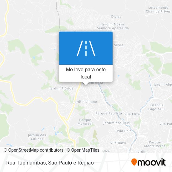 Rua Tupinambas mapa