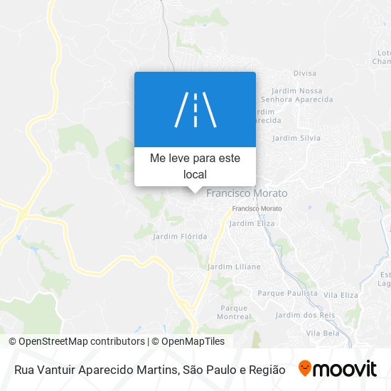Rua Vantuir Aparecido Martins mapa