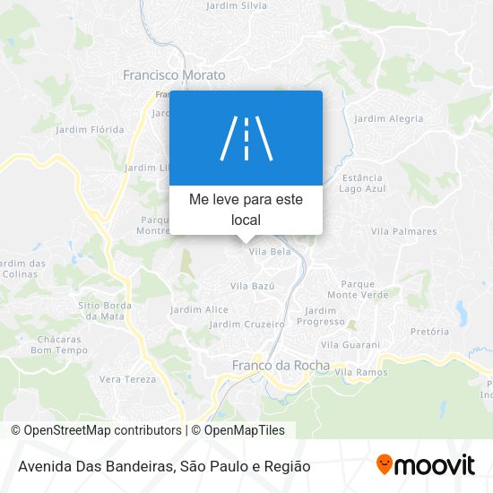 Avenida Das Bandeiras mapa