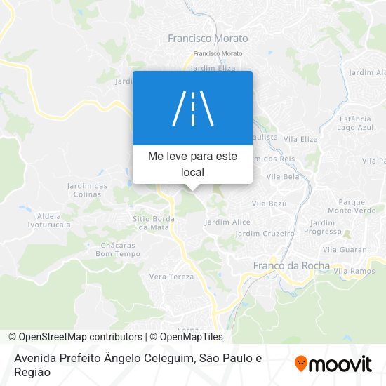 Avenida Prefeito Ângelo Celeguim mapa