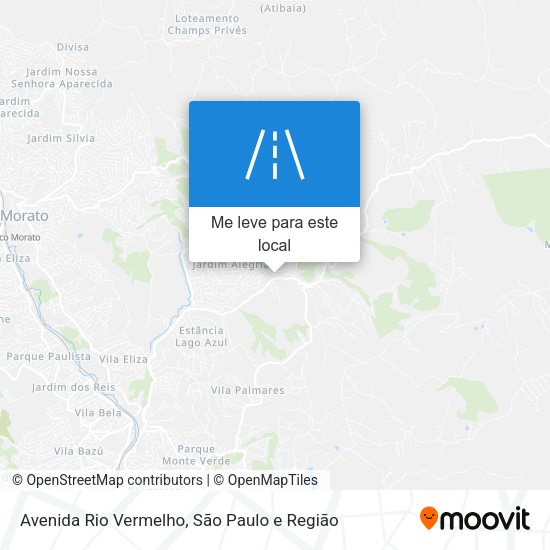 Avenida Rio Vermelho mapa