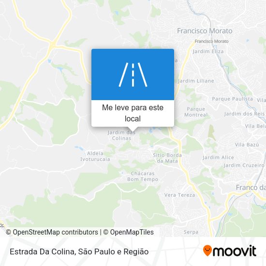 Estrada Da Colina mapa