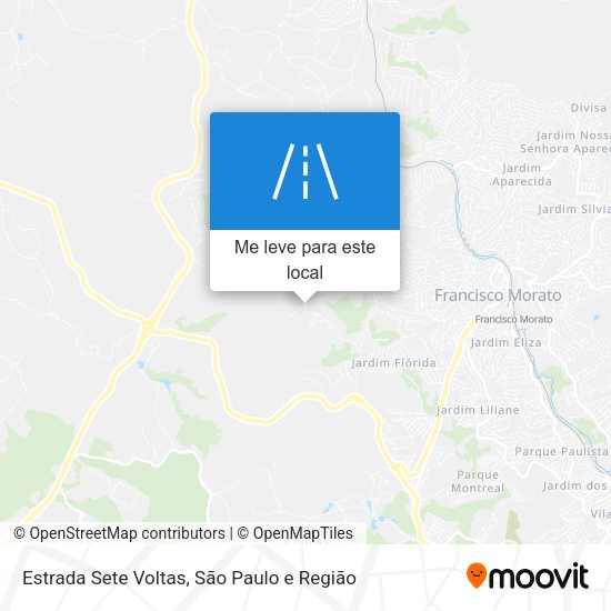 Estrada Sete Voltas mapa
