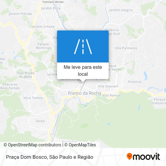 Praça Dom Bosco mapa