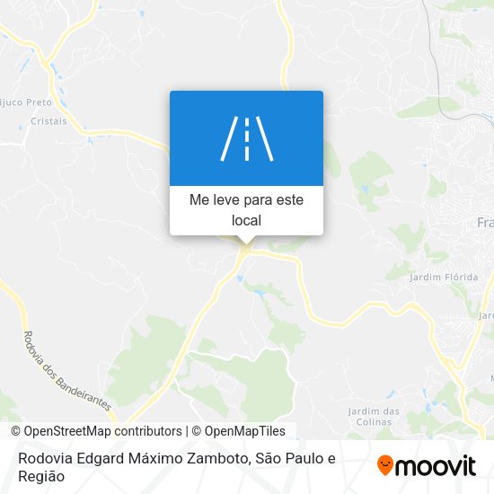 Rodovia Edgard Máximo Zamboto mapa