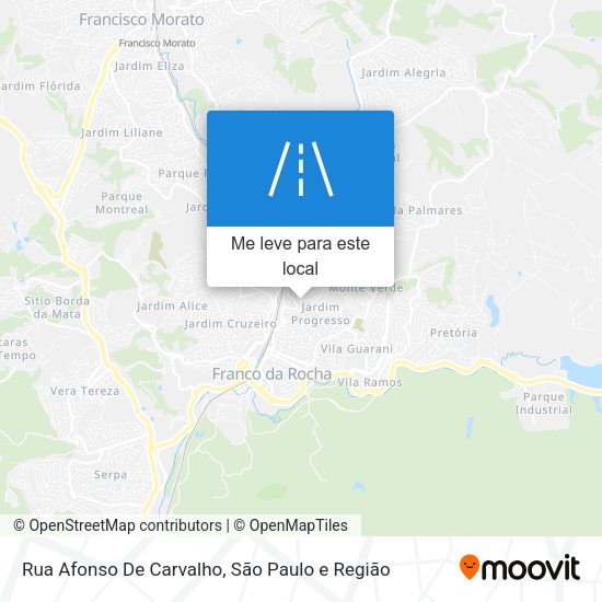 Rua Afonso De Carvalho mapa