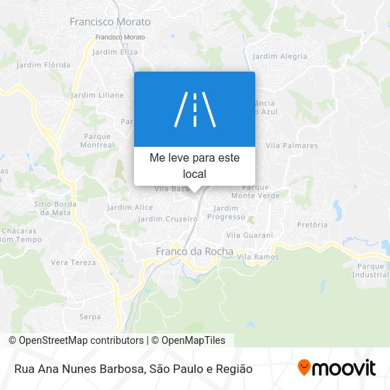 Rua Ana Nunes Barbosa mapa