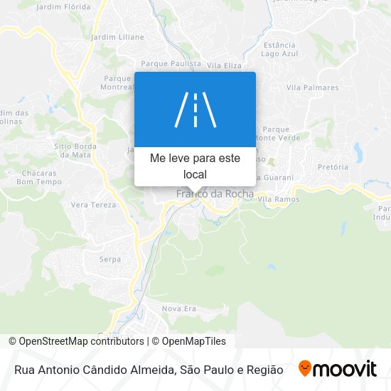 Rua Antonio Cândido Almeida mapa