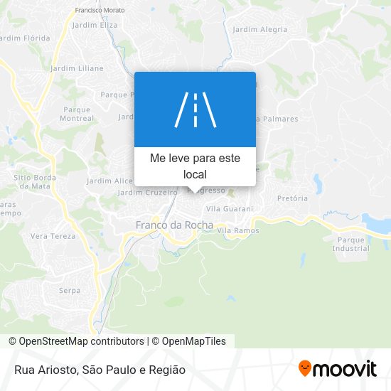 Rua Ariosto mapa