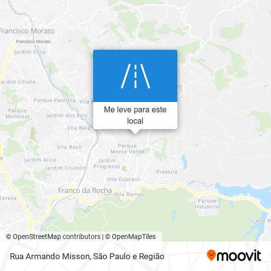 Rua Armando Misson mapa