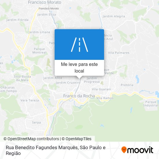 Rua Benedito Fagundes Marquês mapa