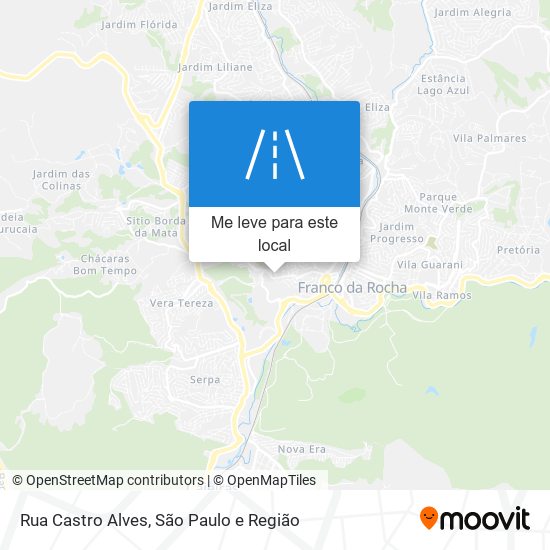 Rua Castro Alves mapa