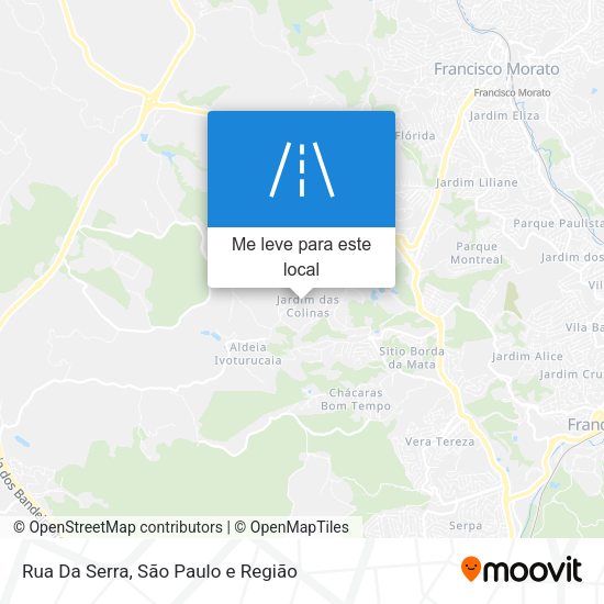 Rua Da Serra mapa