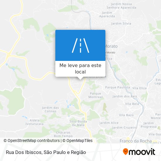 Rua Dos Ibiscos mapa