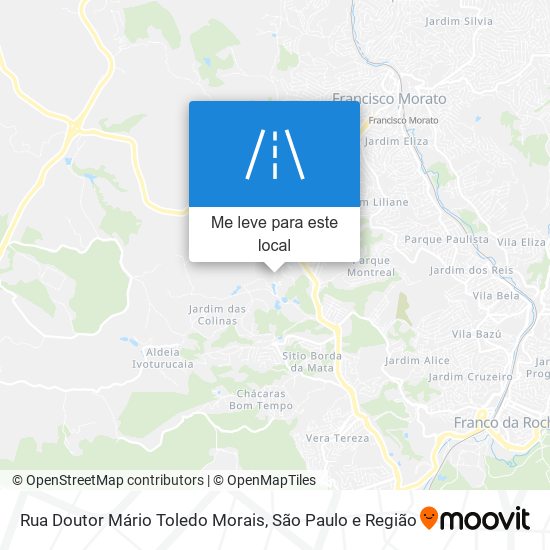 Rua Doutor Mário Toledo Morais mapa