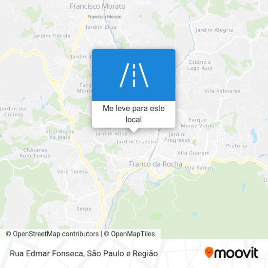 Rua Edmar Fonseca mapa