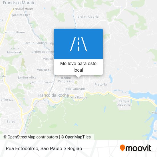 Rua Estocolmo mapa