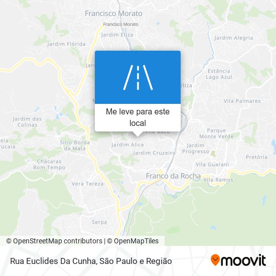 Rua Euclides Da Cunha mapa