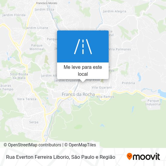 Rua Everton Ferreira Liborio mapa
