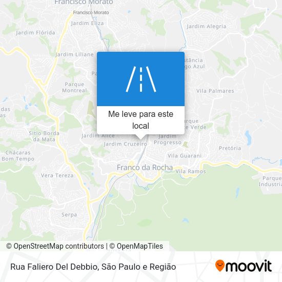 Rua Faliero Del Debbio mapa