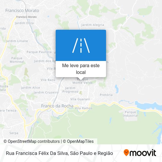 Rua Francisca Félix Da Silva mapa