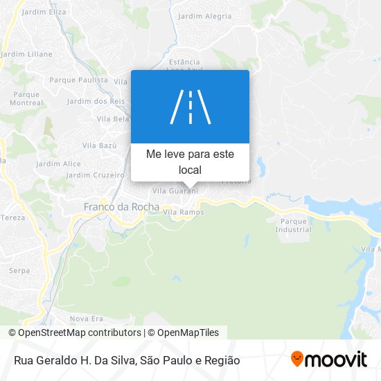 Rua Geraldo H. Da Silva mapa