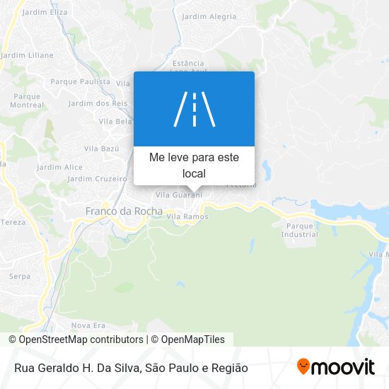 Rua Geraldo H. Da Silva mapa