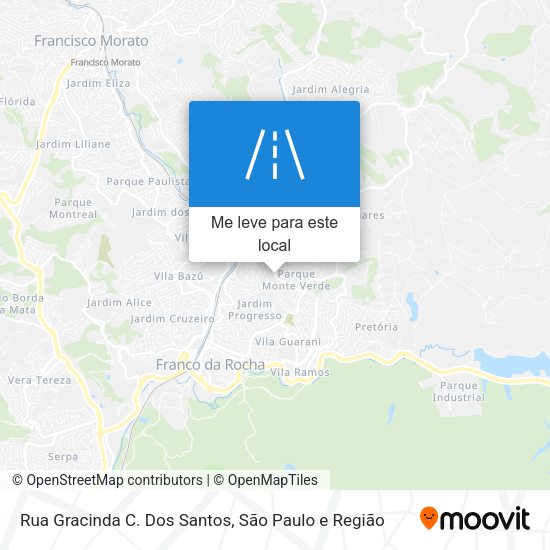 Rua Gracinda C. Dos Santos mapa