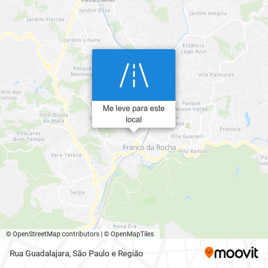 Rua Guadalajara mapa