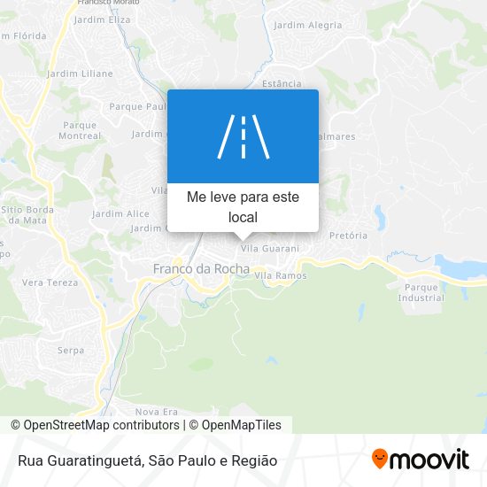 Rua Guaratinguetá mapa