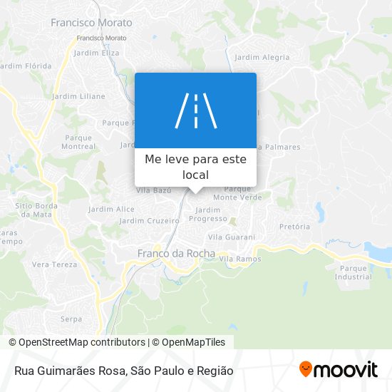 Rua Guimarães Rosa mapa