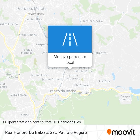 Rua Honoré De Balzac mapa