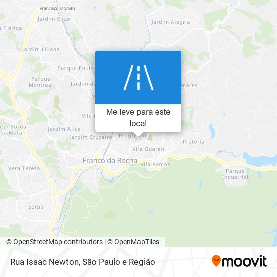 Rua Isaac Newton mapa