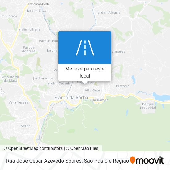 Rua Jose Cesar Azevedo Soares mapa