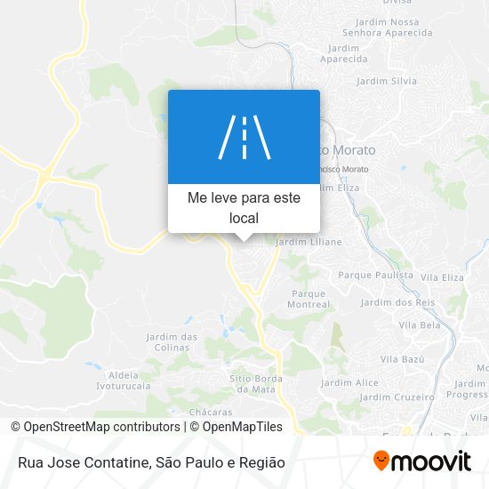 Rua Jose Contatine mapa